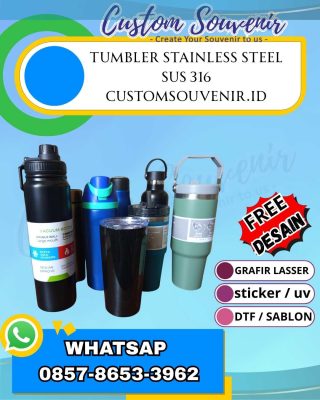 Souvenir Tumbler Stainless Custom untuk Event Berkesan