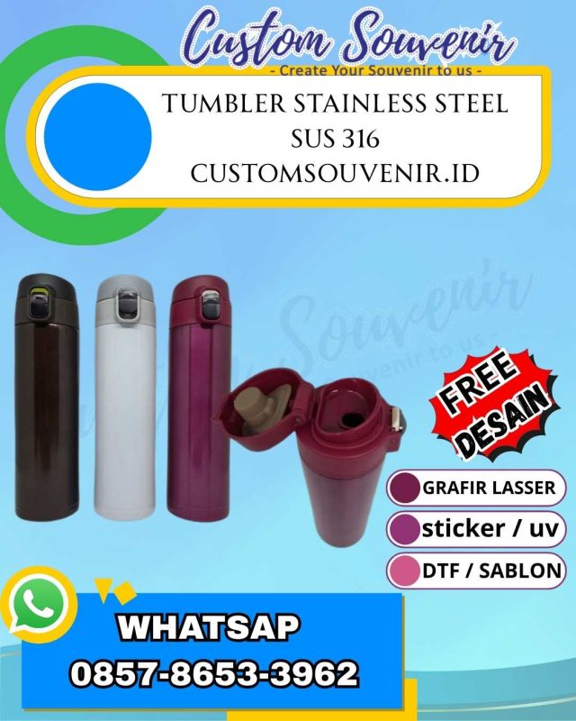 Vendor Souvenir Tumbler Custom untuk Berbagai Acara Jogja