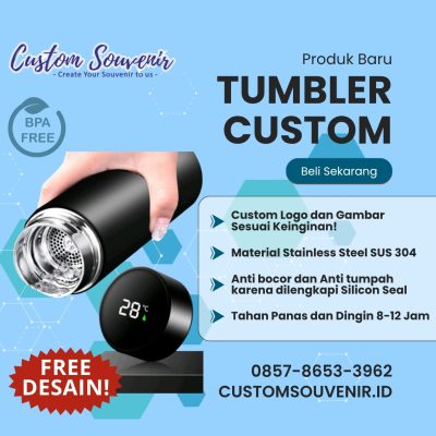 Vendor souvenir tumbler custom untuk berbagai acara