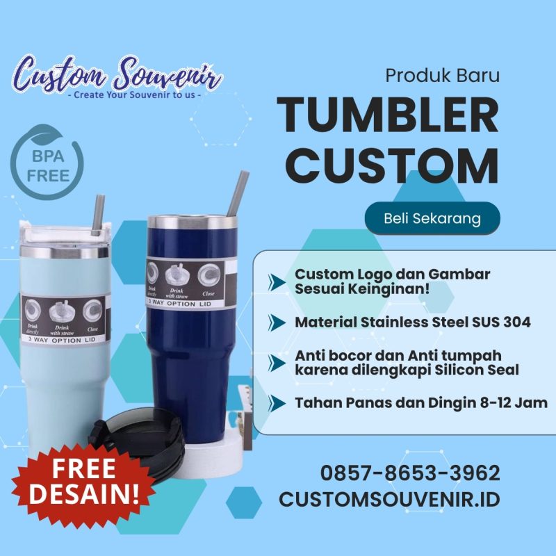 Vendor Souvenir Tumbler Custom untuk Event