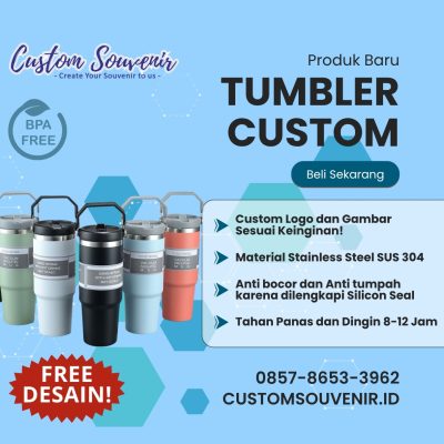 Vendor Souvenir Tumbler Custom untuk Instansi