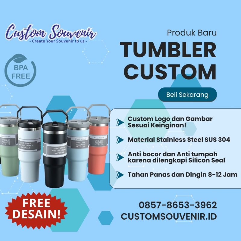 Vendor Souvenir Tumbler Custom untuk Instansi