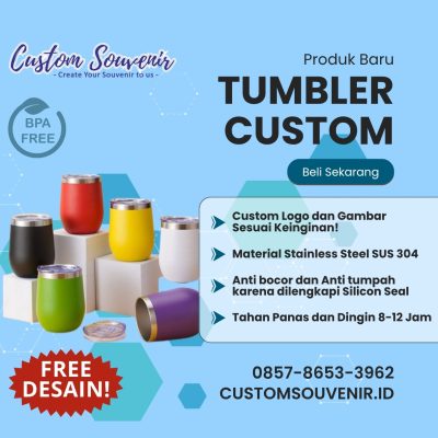 Souvenir Tumbler Seminar Kit Eksklusif untuk Event