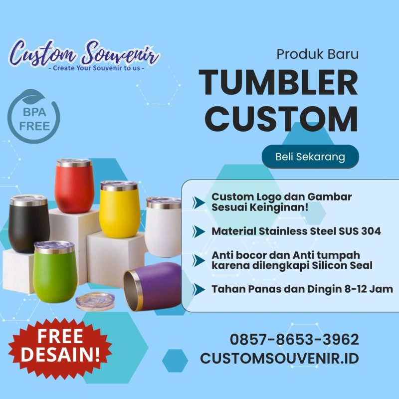 Souvenir Tumbler Seminar Kit Eksklusif untuk Event