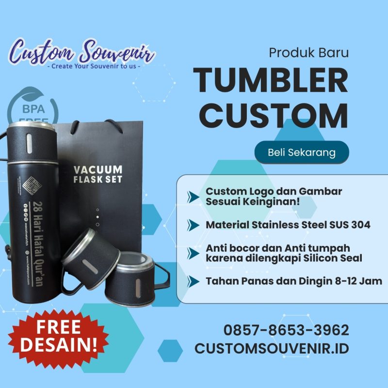 Vendor Souvenir Tumbler Custom Jogja | Souvenir Event WA 0857-8653-3962