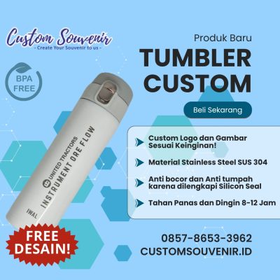 Tumbler Custom Cetak Logo untuk Event