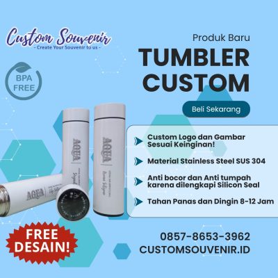Tumbler Custom Kantor Murah dengan Logo Perusahaan