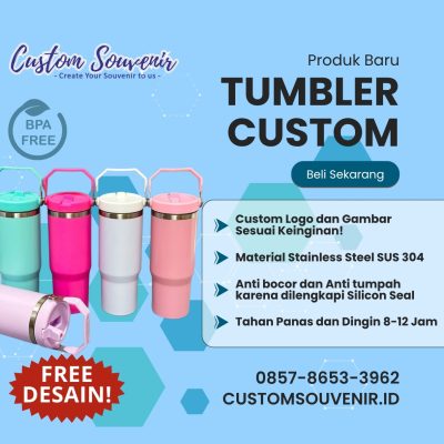 Tumbler Custom Promosi Murah Cocok Untuk Acara Kantor