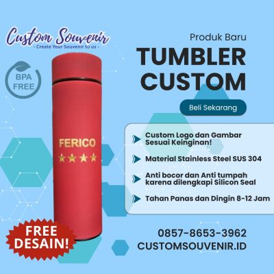 Tumbler Stainless Custom Eksklusif untuk Branding Merek & Brand