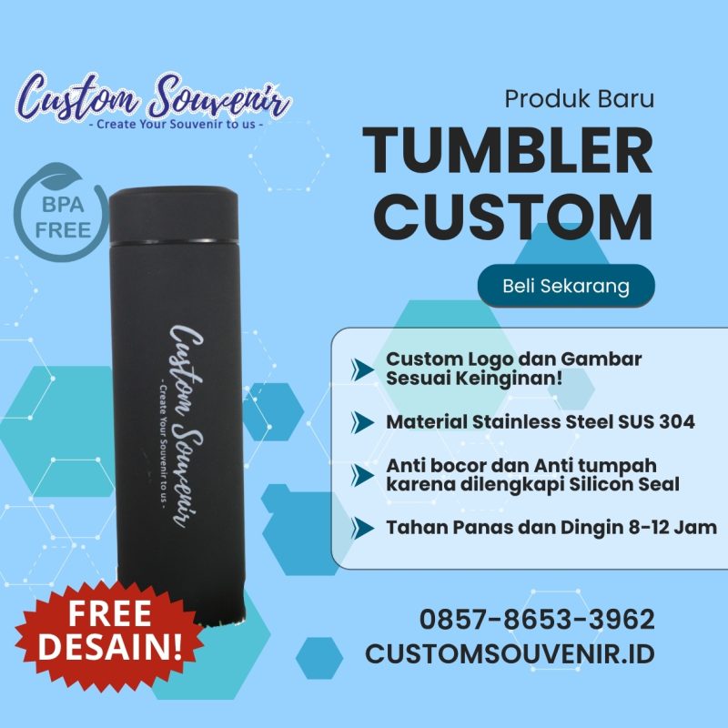 Tumbler Stainless Custom Jogja untuk Event | Grafir Nama & Logo