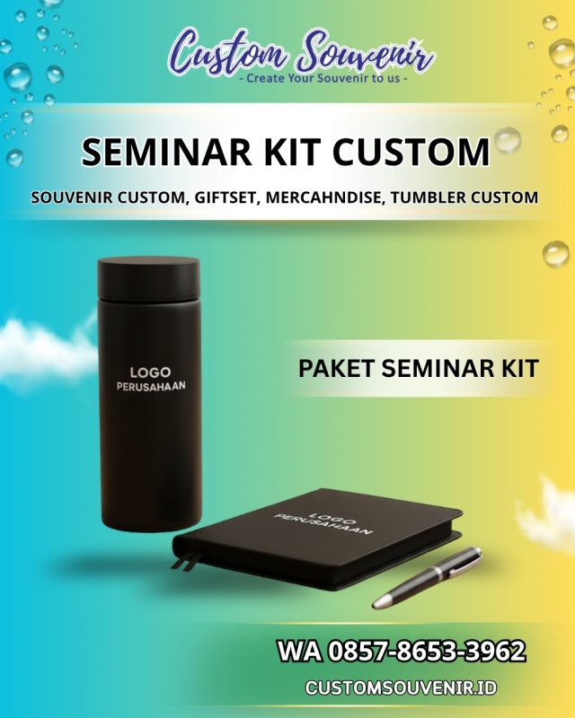 Souvenir Seminar Kit Custom | Merchandise Event Profesional