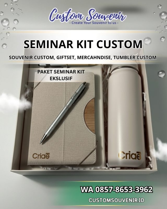 Seminar Kit Custom Eksklusif dan Elegan | Souvenir Tumbler Custom
