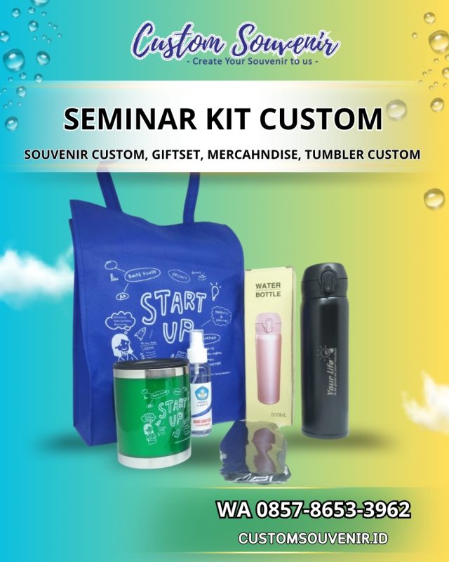 Paket Seminar Kit Custom untuk Instansi | Souvenir Custom Jogja