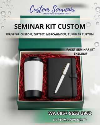 Paket Seminar Kit Custom Logo | vendor Tumbler Custom Jogja