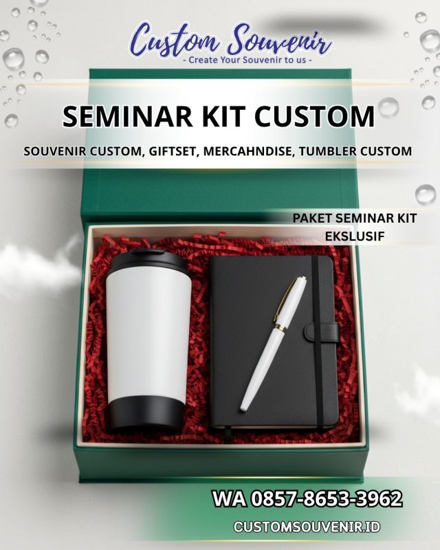 Paket Seminar Kit Custom Logo | vendor Tumbler Custom Jogja