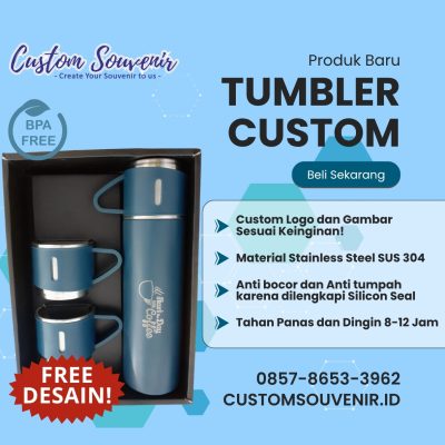 Tumbler Custom Logo Perusahaan | Tumbler Stainless Steel SUS 316