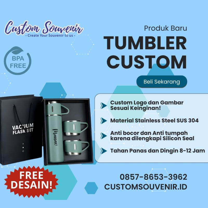 Tumbler Custom Nama dan Logo untuk Event yang Berkesan