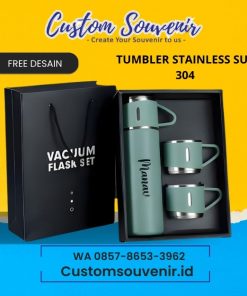 Tumbler Custom Nama: Bedah Spesifikasi Material Tumbler: SUS 304 vs SUS 316 & Standar Uji Kebocoran (081284395311)